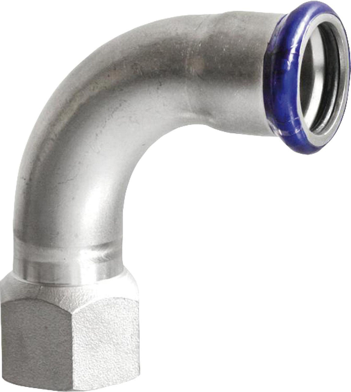 Coude de transition à sertir inox contour M (filetage F)