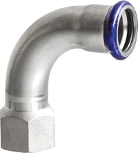 Coude de transition à sertir inox contour M (filetage F)