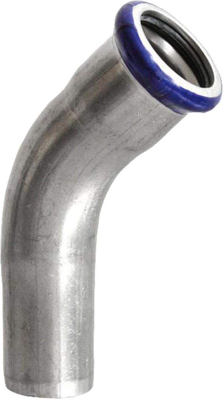Coude à emboîtement à sertir inox contour M