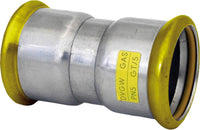 Raccord à sertir gaz inox manchon F/F
