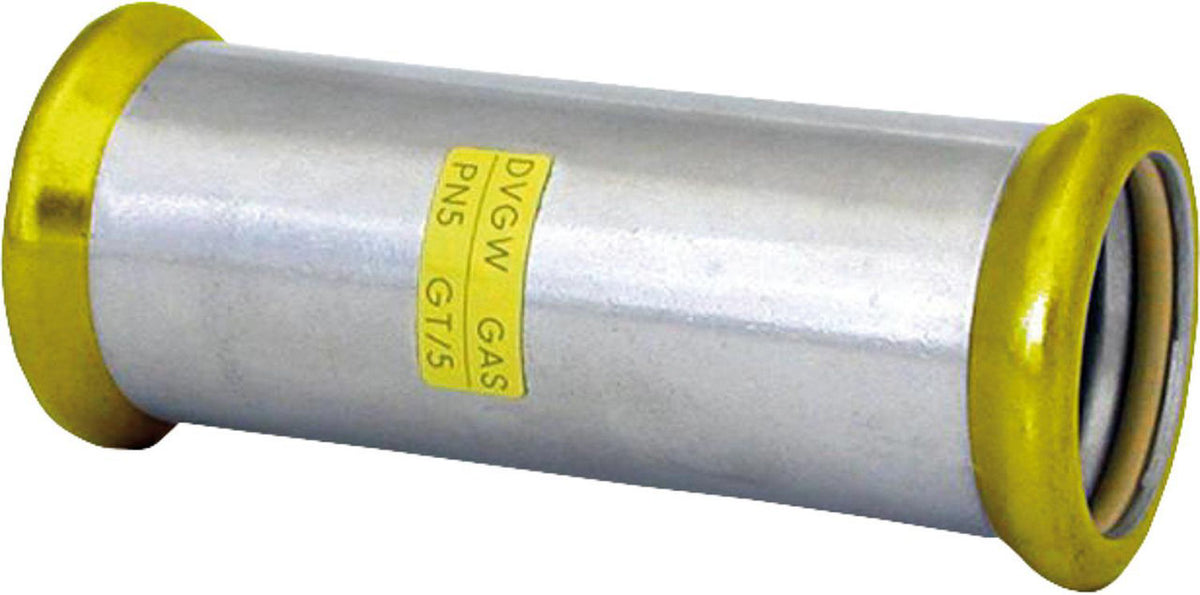 Raccord à sertir gaz inox manchon coulissant