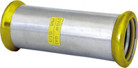 Raccord à sertir gaz inox manchon coulissant