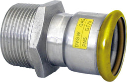 Raccord à sertir gaz inox réduction sertir × filetage mâle