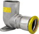 Raccord à sertir gaz inox coude plafond 90° sertir × filetage femelle