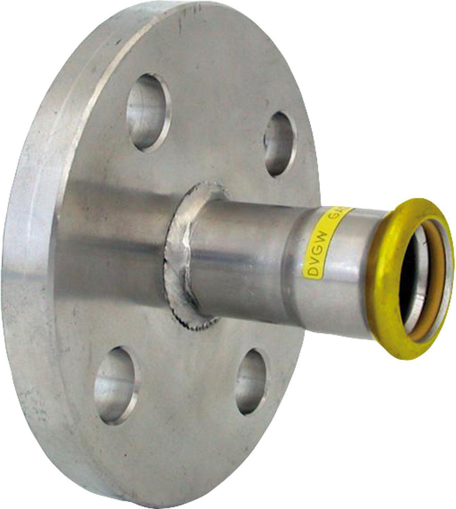 Raccord à sertir gaz inox bride PN 16