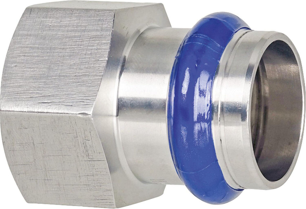 Manchon de transition à sertir inox contour M (filetage F)