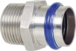 Mamelon de transition à sertir inox contour V (filetage M)