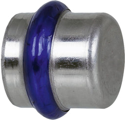 Bouchon à sertir inox contour V
