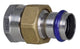 Raccord traversant à sertir × visser inox contour V (filetage F)