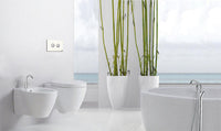 Mitigeur bain/douche sur pied Kos avec douchette stick + corps encastrement, saillie 222 mm, chromé
